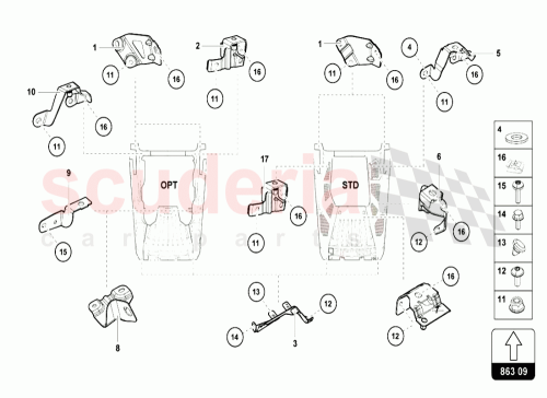 Part Diagram for Lamborghini N10734301