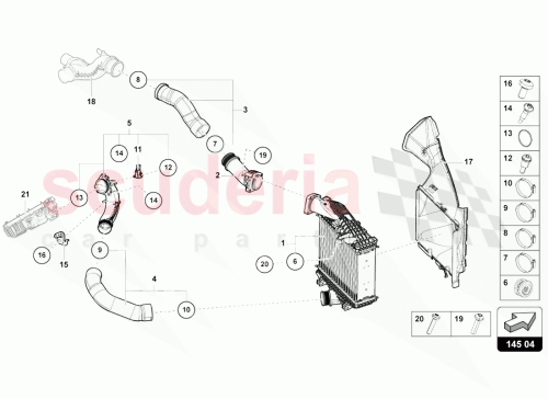 Part Diagram for Lamborghini 4ML121334