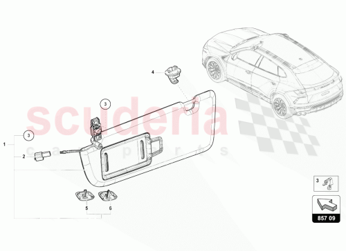 Part Diagram for Lamborghini 4ML857551CFT8