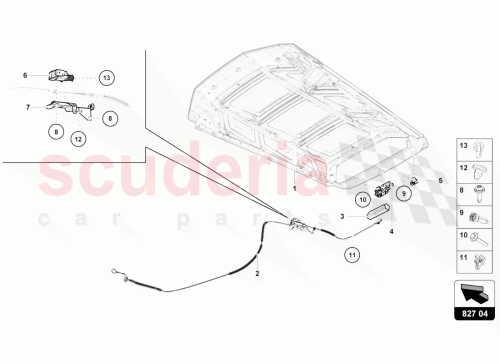 Part Diagram for Lamborghini 4T8827531C