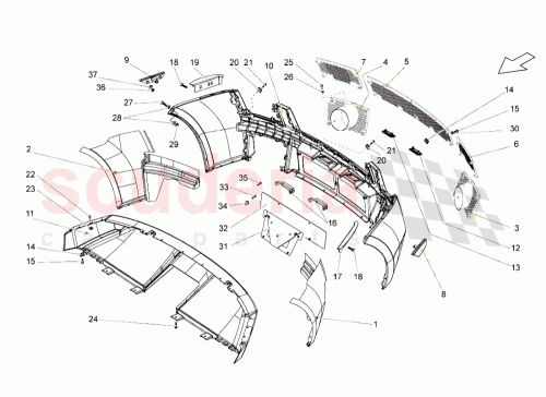 Part Diagram for Lamborghini 400807497B