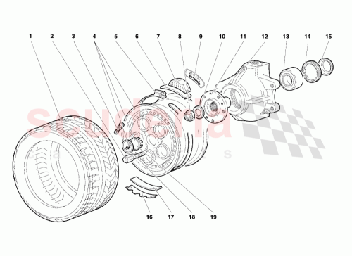 Part Diagram for Lamborghini 008515002