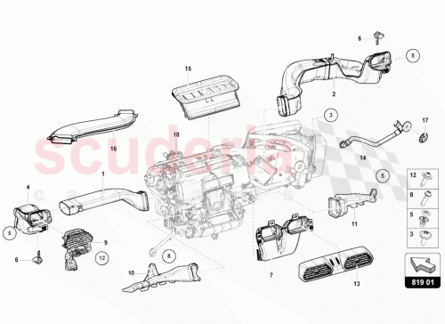 Part Diagram for Lamborghini 4F0857784