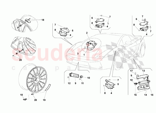 Part Diagram for Lamborghini 4F0907283