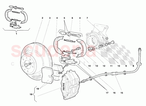 Part Diagram for Lamborghini 003332391