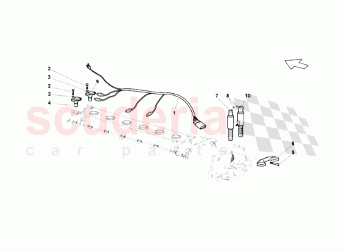 Part Diagram for Lamborghini 06E109257AA