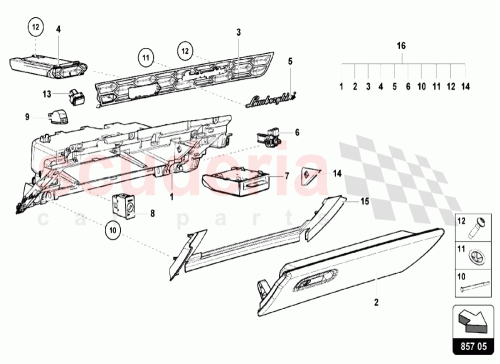 Part Diagram for Lamborghini 4T1858195