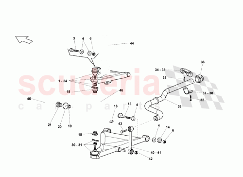 Part Diagram for Lamborghini 410407151B