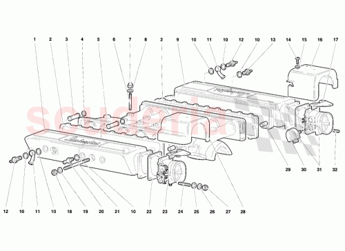 Part Diagram for Lamborghini 001328722