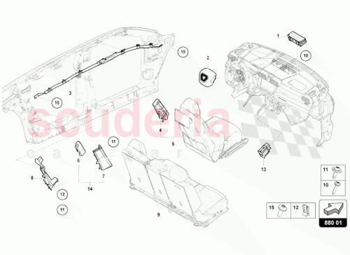 Part Diagram for Lamborghini N91182301