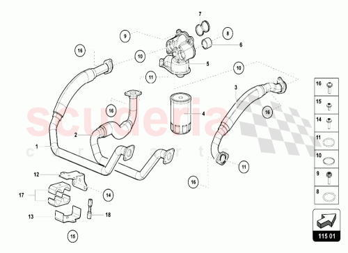 Part Diagram for Lamborghini 07M103632