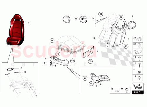 Part Diagram for Lamborghini 470881097B