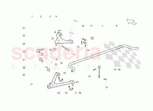 Part Diagram for Lamborghini 400407152B