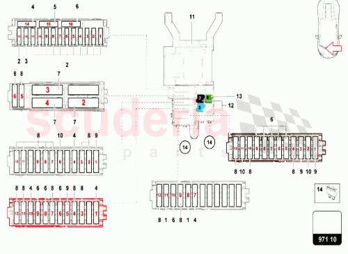 Part Diagram for Lamborghini 4H0951253