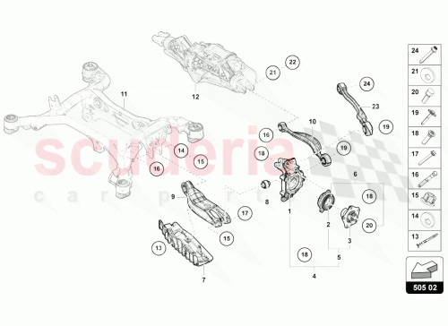 Part Diagram for Lamborghini WHT007041A