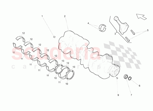 Part Diagram for Lamborghini 07L105701KROT