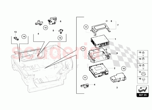 Part Diagram for Lamborghini 470035666A