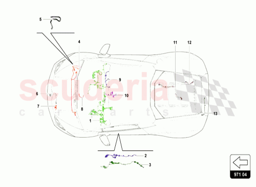 Part Diagram for Lamborghini 4T0971036A