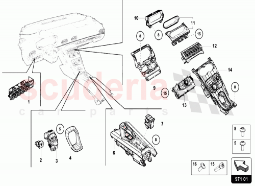 Part Diagram for Lamborghini 4T0919609D