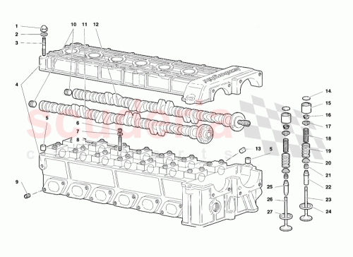 Part Diagram for Lamborghini 001235955