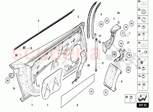 Part Diagram for Lamborghini 470831412F