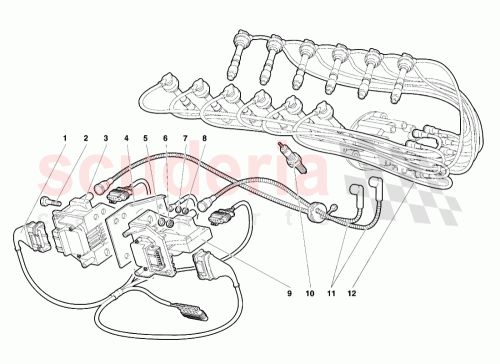 Part Diagram for Lamborghini 001630792