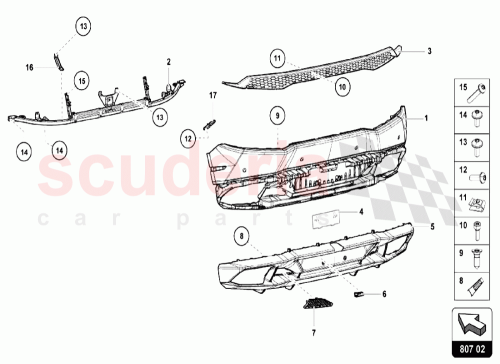 Part Diagram for Lamborghini 4T0807497B