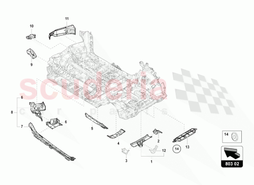 Part Diagram for Lamborghini 4M0803109