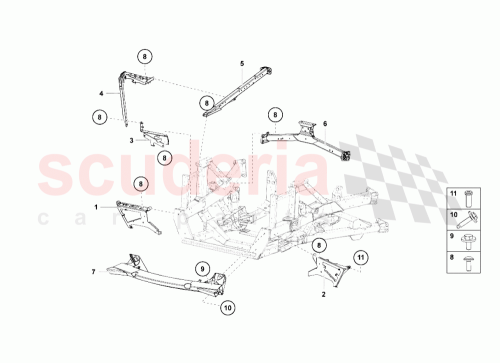 Part Diagram for Lamborghini 470814149B
