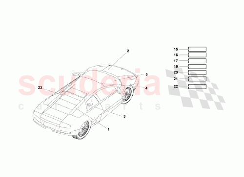 Part Diagram for Lamborghini 410010519