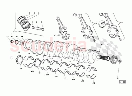 Part Diagram for Lamborghini 0014006295