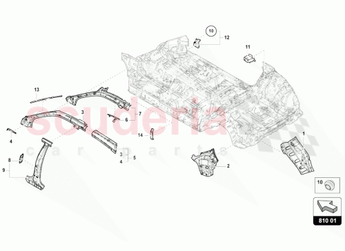 Part Diagram for Lamborghini 4ML810180F