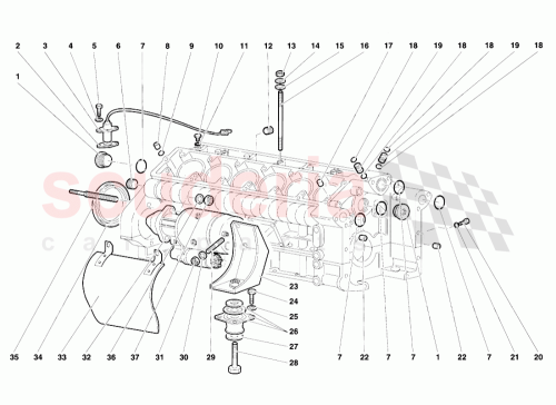 Part Diagram for Lamborghini 001824365