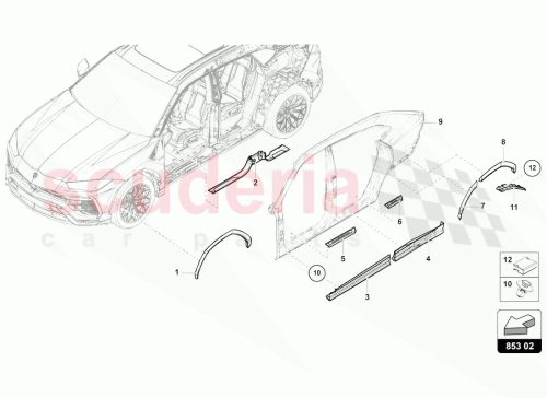 Part Diagram for Lamborghini 4ML853376