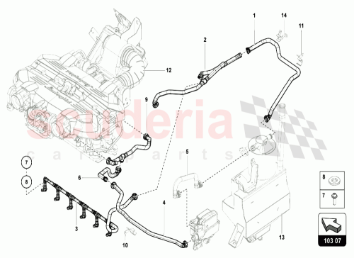 Part Diagram for Lamborghini 470103214B