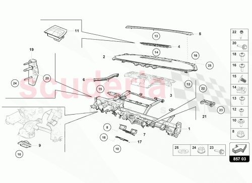 Part Diagram for Lamborghini 4T0858345B