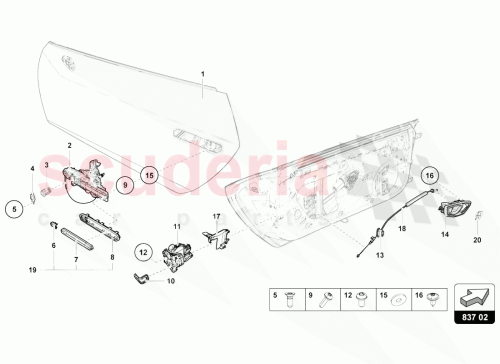 Part Diagram for Lamborghini 4T0837294R