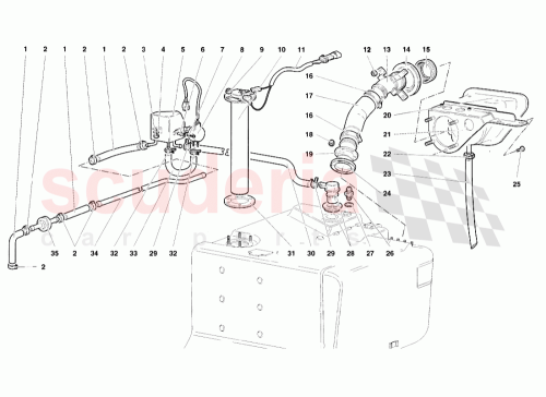 Part Diagram for Lamborghini 006237497