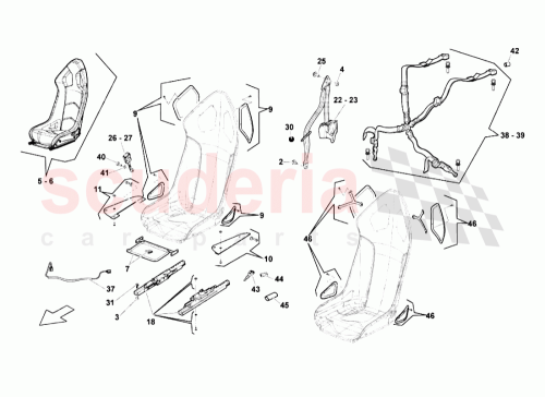 Part Diagram for Lamborghini 403860672D
