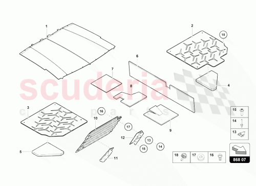 Part Diagram for Lamborghini 471864420C