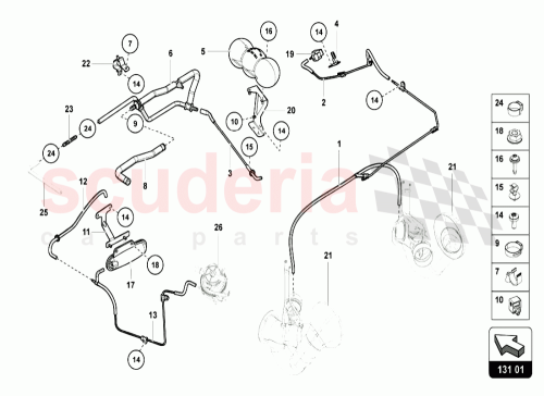 Part Diagram for Lamborghini 470131375B
