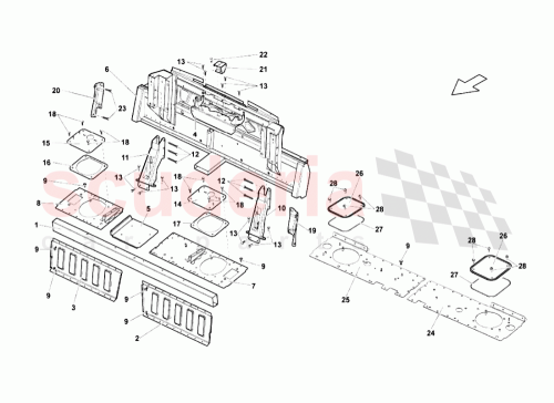 Part Diagram for Lamborghini 407803221A