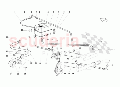 Part Diagram for Lamborghini 07L121407