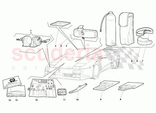 Part Diagram for Lamborghini 009458123