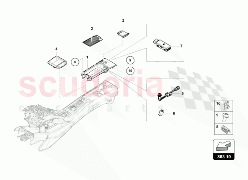 Part Diagram for Lamborghini 4T0863330