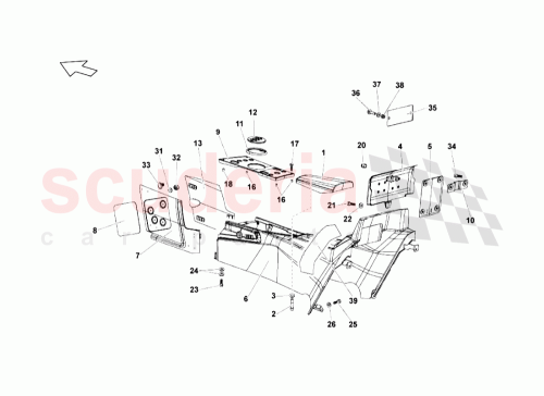 Part Diagram for Lamborghini 429863315C