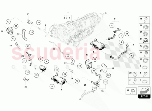 Part Diagram for Lamborghini 4M0121444D