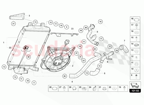 Part Diagram for Lamborghini 470121703D