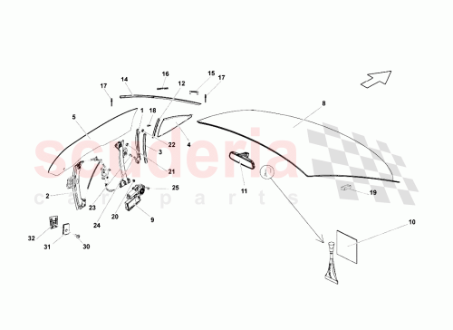 Part Diagram for Lamborghini 400868100CSK1