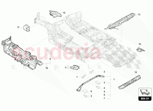 Part Diagram for Lamborghini 4M0804789A